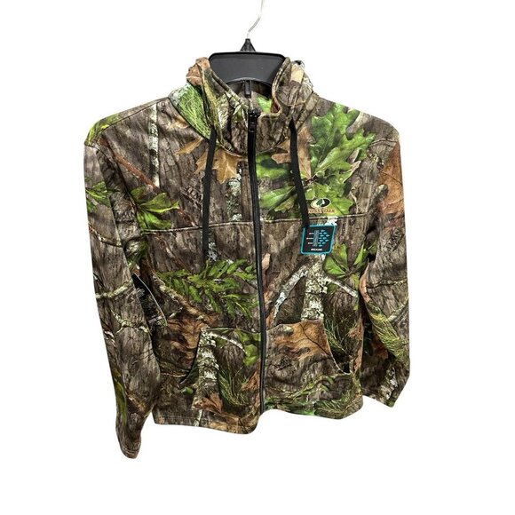 NEW Mossy Oak Obsession Jacket Men's Medium Full Zipper Hooded Hunting Fishing - Picture 2 of 6